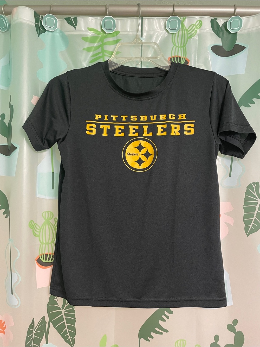 Pittsburgh Steelers Kids Black Graphic Tee